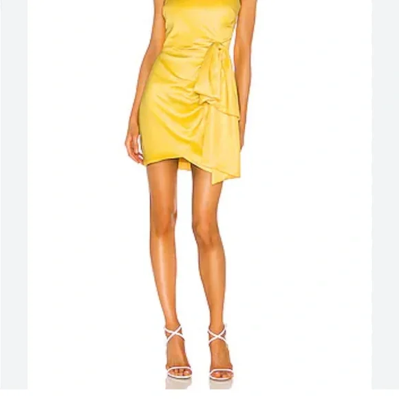 sachin and babi light blue dress Pretty Pixie Women Halter-Neck A-Line Dress For Women (Yellow, S) main image 1